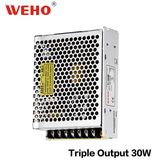 110V/220V AC to DC T-30W 30watt Triple Swtiching Power Supply