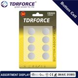 3V Cr Button Cell Lithium Battery with Ce for Toy (CR 8PCS)