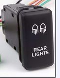 Auto Parts Two LED Lights Laser Etching Push Button Switch for Toyota Series