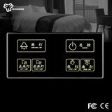 Durable Waterproof Glass Touch Screen Keypad Light Switch