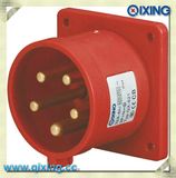 Ceeform 5p 63A 400V Red International Panel Mounted Power Plugs