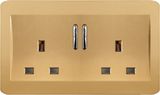 BS Approved Double 13A Switched Socket