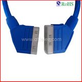 100% Tested Customized 1.5m Blue Scart Cable (SY088)