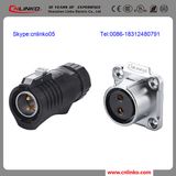 Waterproof 2 Pin with Push Lock Push Pull Connector
