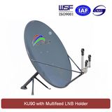 Ku 90cm Satellite Dish Antenna (with multifeed LNB holder)