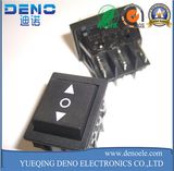 Dpdt Black Rocker Switch with Silver Contact