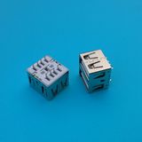 Factory Outlet Double Stack Vertical PCB USB Connector