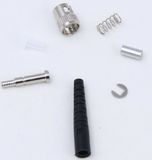 St Simplex Fiber Optic Connector with Black Smooth Boot