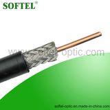 Shield and Braiding Rg11 Coaxial Cable with Optional Messenger