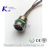 6 Pins Flange Plug Panel M23 Rear Mounting Electronic Connector