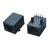 Plastic RJ45 Female Connectors Modular Jack with LED and Transformer