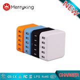 Ce UL cUL FCC OEM Fireproof 5V Multi 5 USB Ports Charger for Us EU Plug