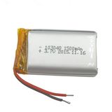 103048 3.7V 1500mAh Rechargeable Lipo Battery