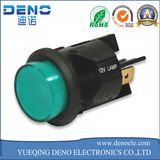 AC Metal Push Button Switch Waterproof Flat LED Lighted Switch