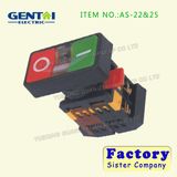 One Green and One Red Push Button Switch