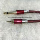3.5mm Stereo Phone Plug to 6.35mm Microphone Cable