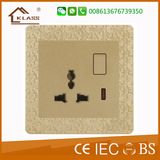 BS Approval British Standard International Socket with Switch