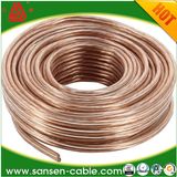 Foil Wrapped Oxygen Free Transparent Speaker Cable Wire for Amplifier & Loudspeaker