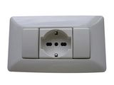 Italian 4 Module Plastic Wall Switch