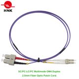 SC/PC-LC/PC 2.0mm Duplex Multimode 50 Om4 Fiber Optic Patch Cord