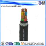 Yjv32 4+1 Cores XLPE Insulated PVC Sheathed Thin Steel Wire Armored Power Cable