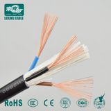 Factory Best Price Black or Yellow Color Rvv 3 Cores Copper Electric Wire, Electrical Cable