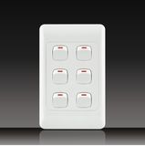 6gang Control Push Button Wall Switch (LGL-14-6)