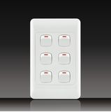 6gang Control Push Button Wall Switch (LGL-14-6)