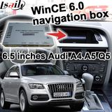 GPS Navigation Box Video Interface for Audi A4 A5 Q5 09-16 Model 6.5 Inch Win Ce 6.0