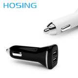 OEM 5V 3.4A Dual USB Car Charger with Black/ White