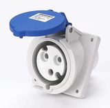 32A 2P+PE IP44 Panel mounted socket(Angle) (MN3341)