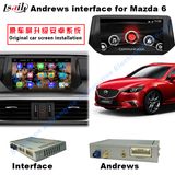 Android 4.4.4 HD 800*480 Quad Core 1.6GHz Nand Flash 16GB for Mazda 6 with Mirror Link, Car Rear Camera