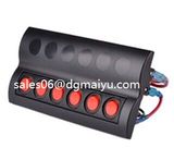 with Fuse Car Waterproof 6 Gang Rocker Switch