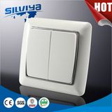 EU 2 Gang 1 Way Electric Wall Switch European Standard 16A 250V Ce