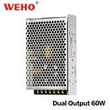 Weho D-60W Dual Output AC/DC Switching Power Supply