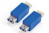 Blue USB3.0 Af to Af Adapter/Coupler