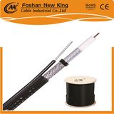 High Quality 75ohm Rg11 +Messenger Coaxial Cable with High Voltage for CATV