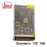 200W 12VDC 16A AC/DC Power Supply SMPS Designed for LED