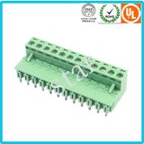5.08mm Pitch 300V 15A PCB Mounting Screw Plastic Terminal Block