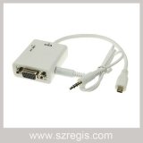 Micro HDMI to VGA with Audio Cable Adapter