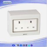 IP55 2 Gang UK Waterproof Wall Socket