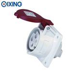 Qixing High-End Industrial Panel Mounted Straight Socket 400V 16A 4p 6h IP44