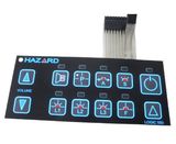 OEM EL Lamp Backlighting Membrane Switch with Female Connector (MIC1122)