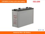 Cspower 2V1200ah Deep Cycle Gel Battery for Solar Power System, China Supplier