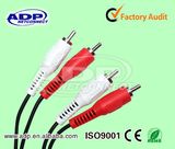 High-Quality 2 RCA Plug Double Shielded RCA Cable