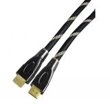 High Speed HDMI Cable, Full Metal Plug, with Black Nylon Braid