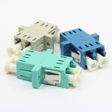 LC with Flange Duplex Fiber Optical Adapter