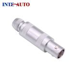 6 Pins Metal Push Pull Quick Self-Locking Male Connector with FFA Stepped Insert Half Moon Insulator