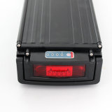 Rear Rack Type Li-ion E-Bike Battery Pack with Red Tail Light
