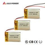Rechargeable 602030 3.7V 300mAh Lithium Li-Polymer Lipo Battery